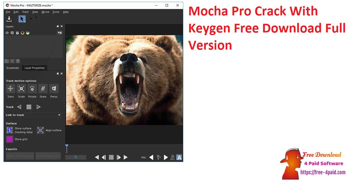 Mocha Pro Crack With Keygen Free Download Full Version
