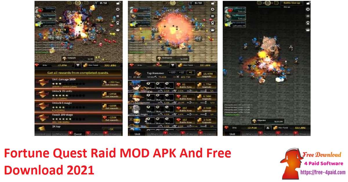 Fortune Quest Raid MOD APK And Free Download 2021