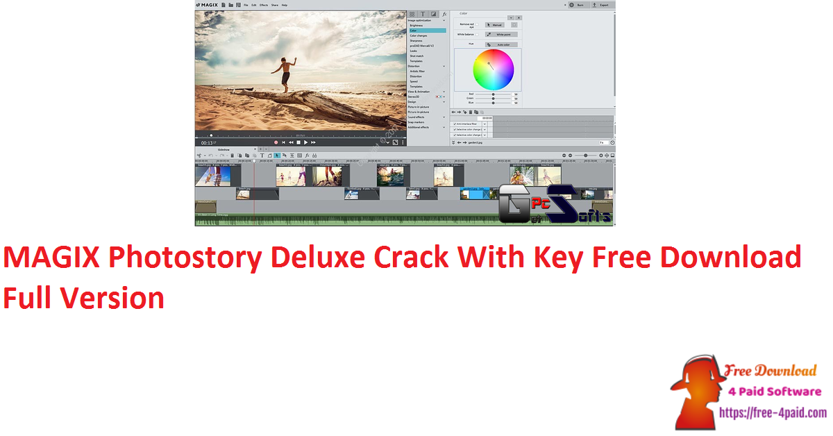 MAGIX Photostory Deluxe Crack With Key Free Download Full Version 
