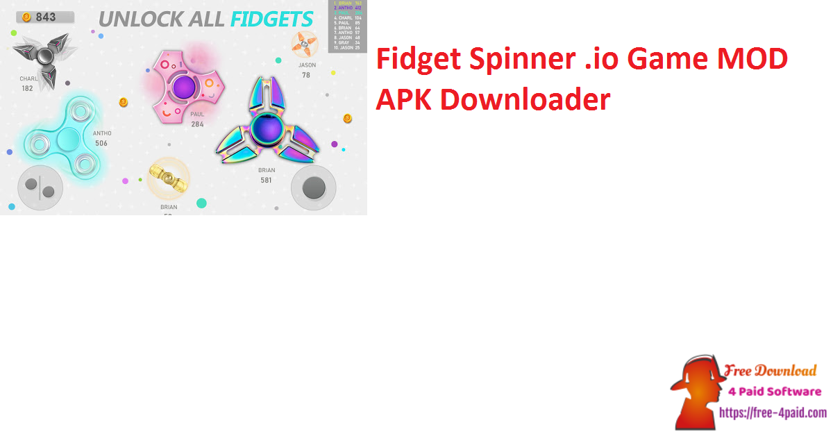 Fidget Spinner .io Game MOD APK Downloader