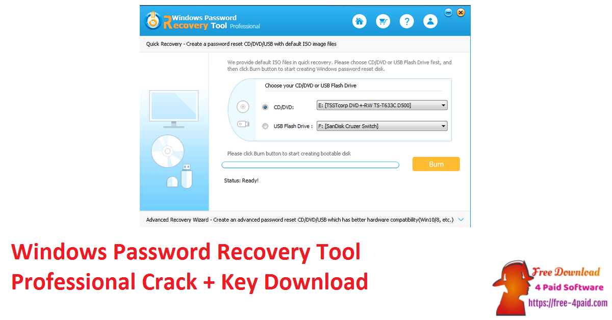 Windows Password Recovery Tool Professional Crack + Key Download