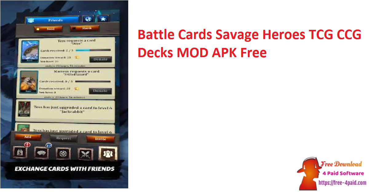 Battle Cards Savage Heroes TCG CCG Decks MOD APK Free