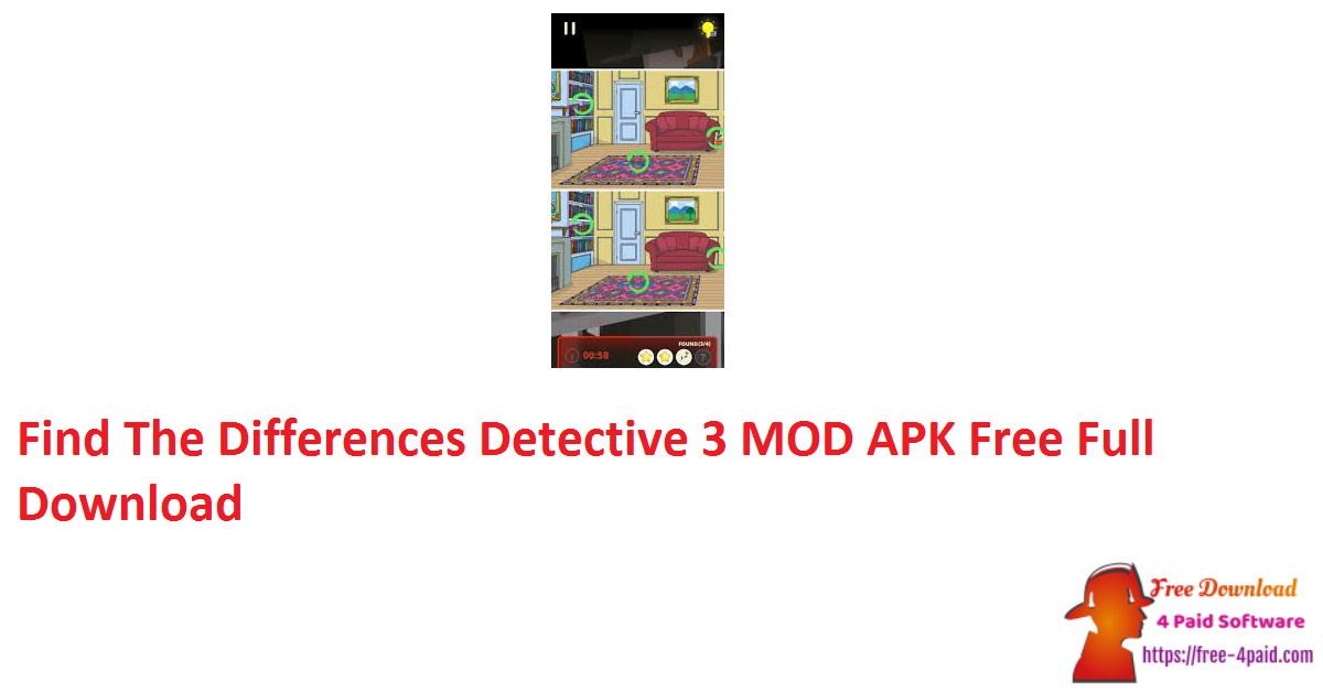 Find The Differences Detective 3 MOD APK Free Full Download