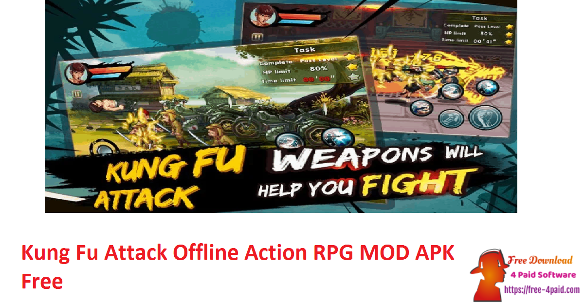 Kung Fu Attack Offline Action RPG MOD APK Free