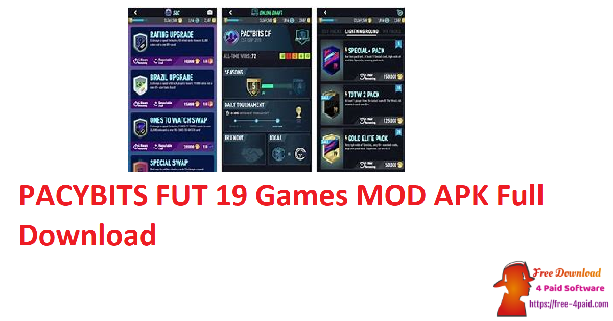 PACYBITS FUT 19 Games MOD APK Full Download