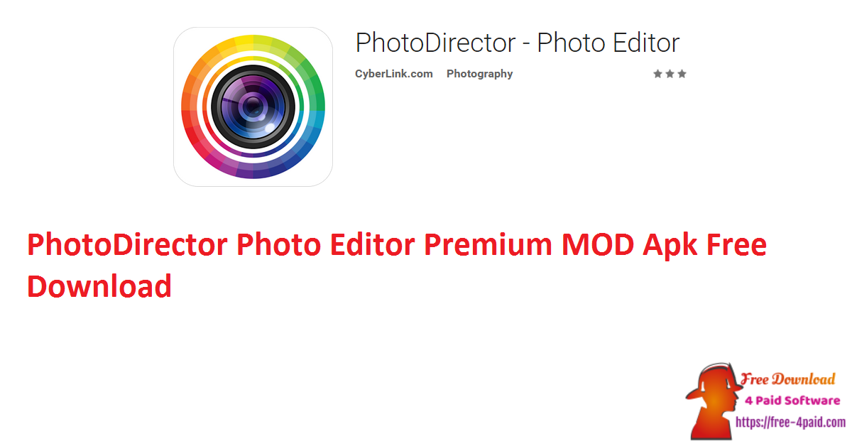 PhotoDirector Photo Editor Premium MOD Apk Free Download