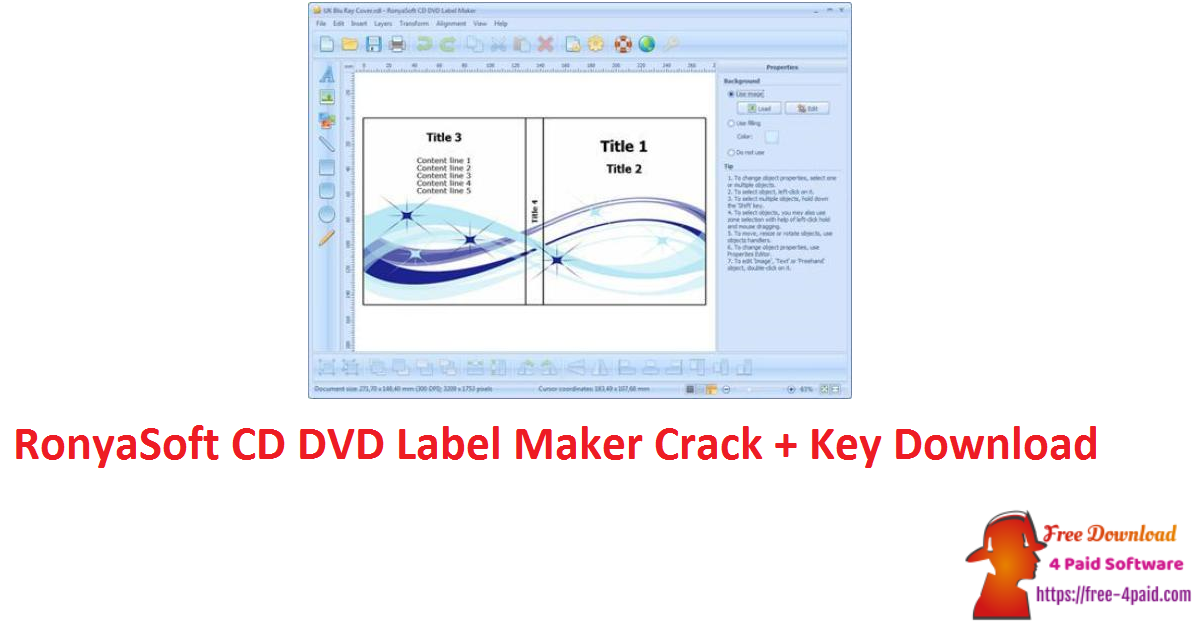 RonyaSoft CD DVD Label Maker Crack + Key Download