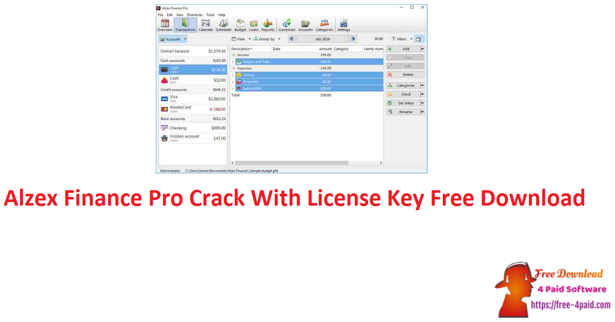 Alzex Finance Pro Crack With License Key Free Download