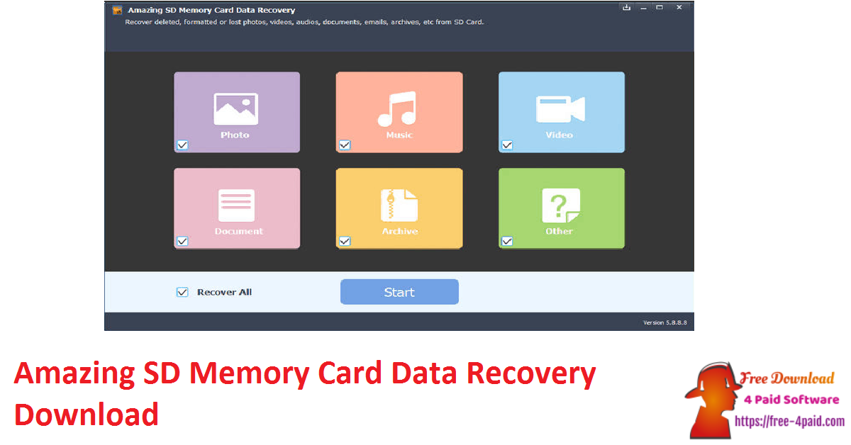 Amazing SD Memory Card Data Recovery Download