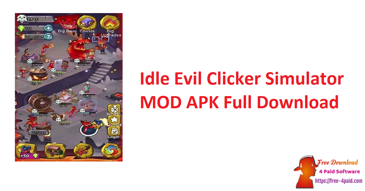 Idle Evil Clicker Simulator MOD APK Full Download
