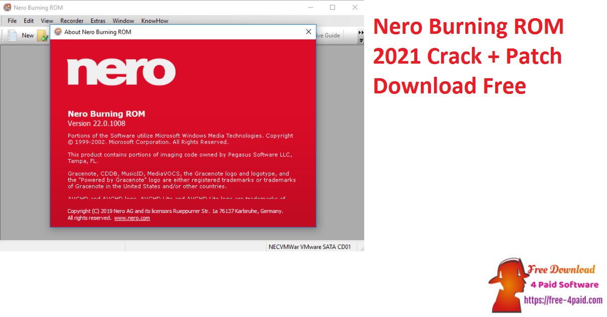 Nero Burning ROM 2021 Crack + Patch Download Free