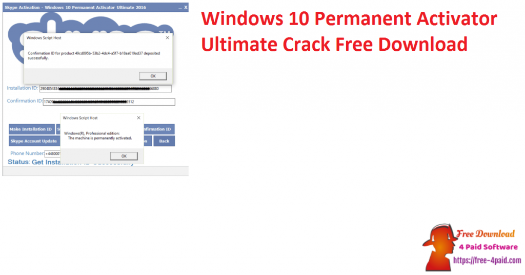 Windows 10 Permanent Activator Ultimate Crack Free Download 
