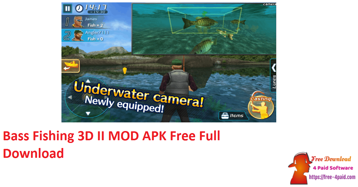 Bass Fishing 3D II MOD APK Free Full Download