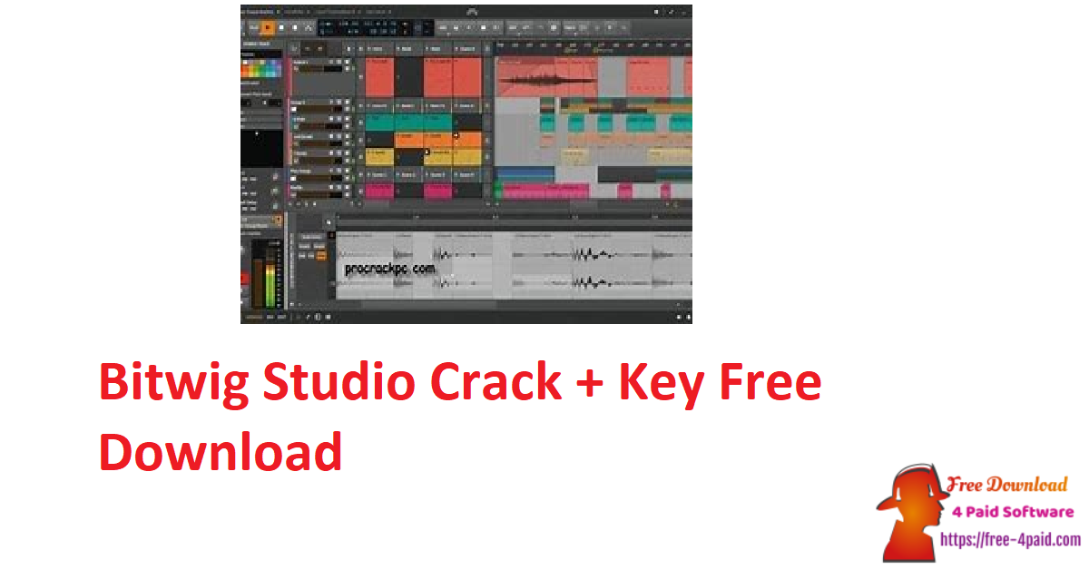 Bitwig Studio Crack + Key Free Download 