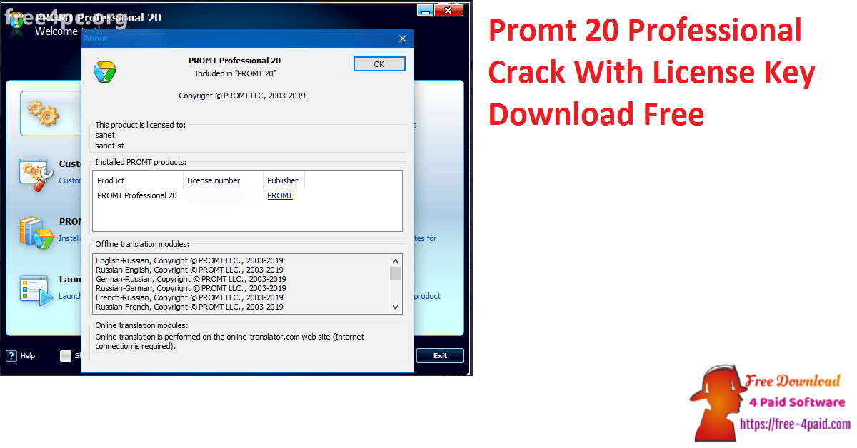 Promt 20 Professional Crack With License Key Download Free