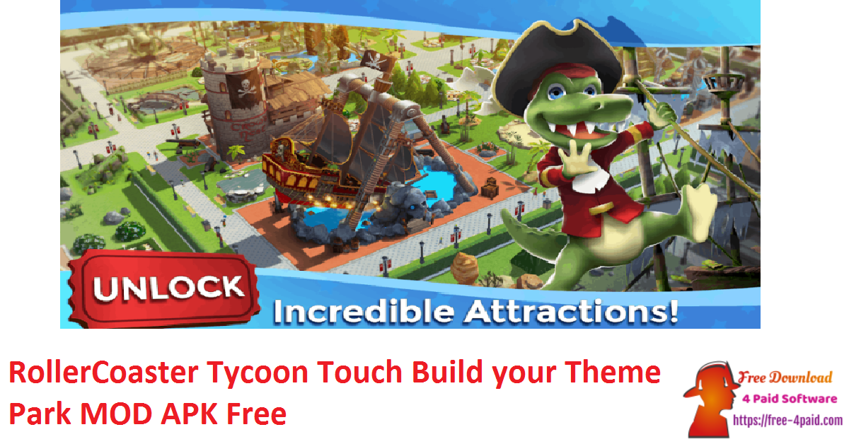 RollerCoaster Tycoon Touch Build your Theme Park MOD APK Free