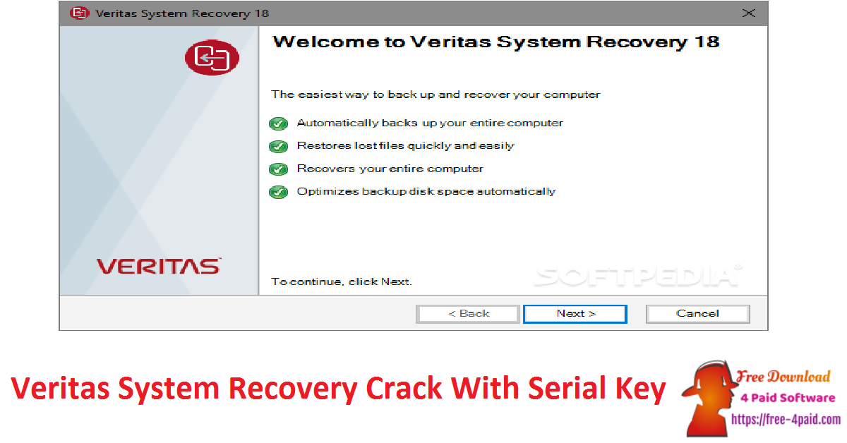 Veritas System Recovery Crack With Serial Key