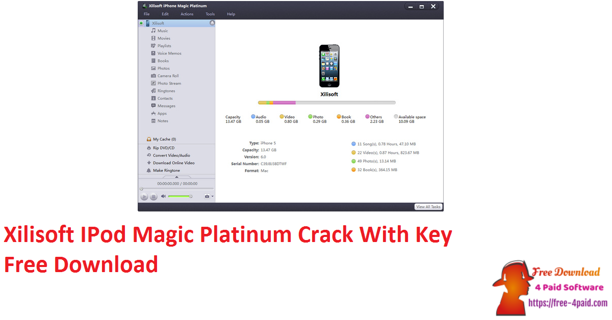 Xilisoft IPod Magic Platinum Crack With Key Free Download