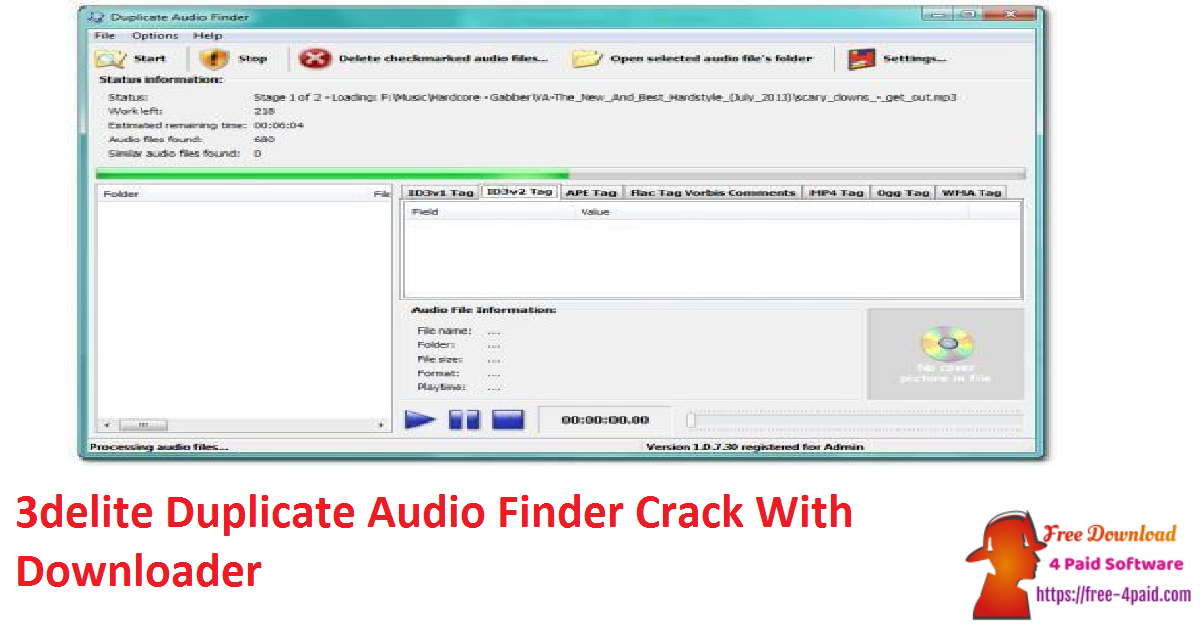 3delite Duplicate Audio Finder Crack With Downloader