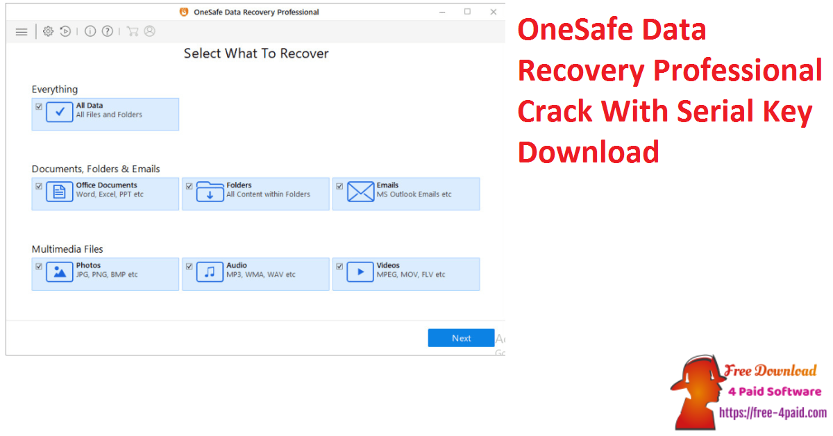 OneSafe Data Recovery Professional Crack With Serial Key Download