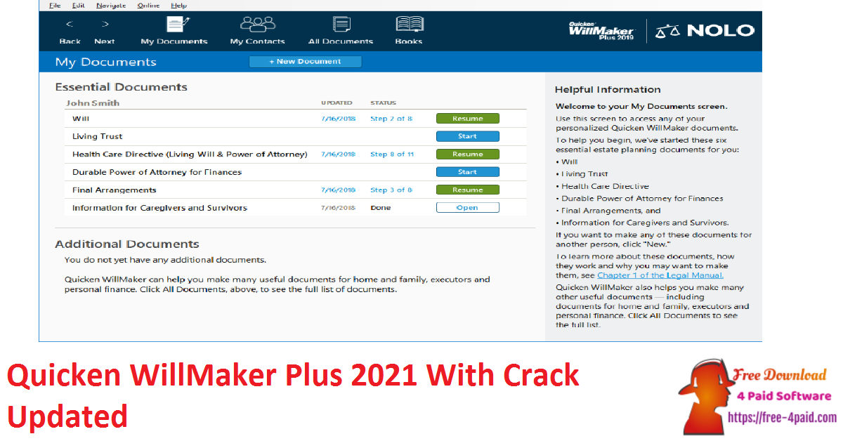 Quicken WillMaker Plus 2021 With Crack Updated