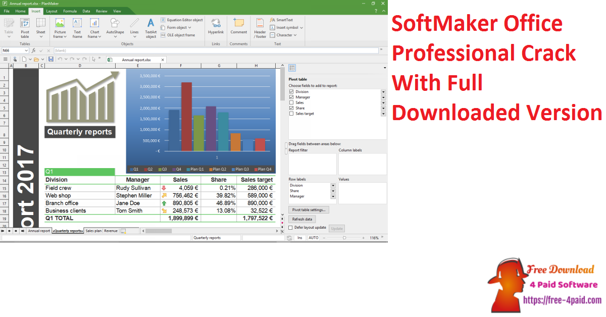 SoftMaker Office Professional Crack With Full Downloaded Version