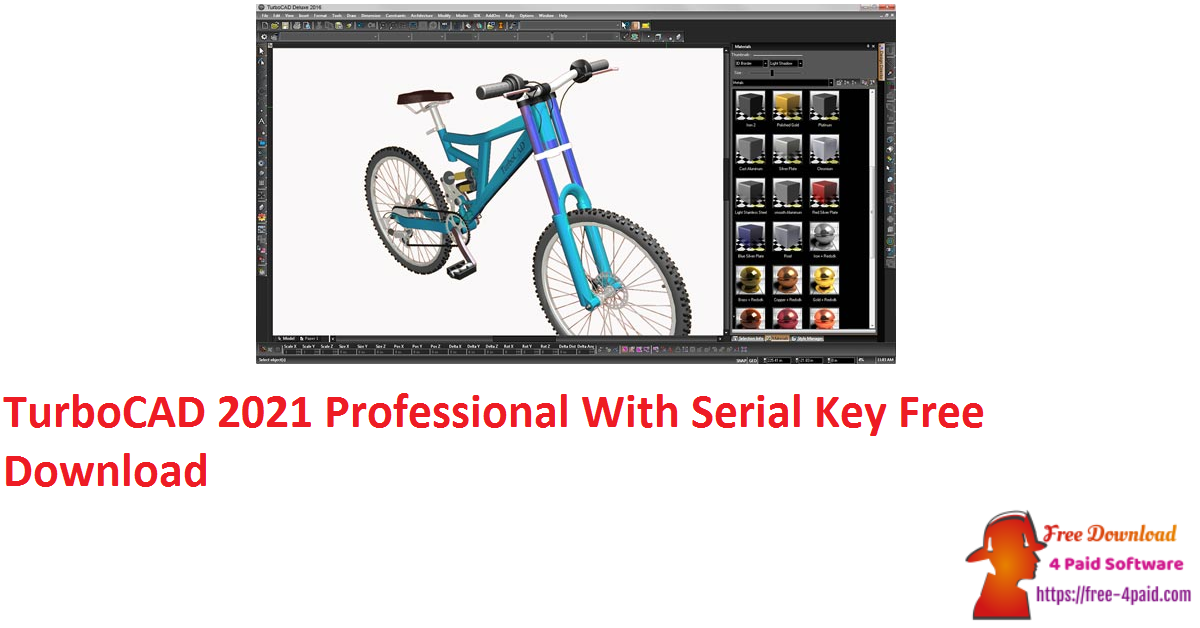 TurboCAD 2021 Professional With Serial Key Free Download