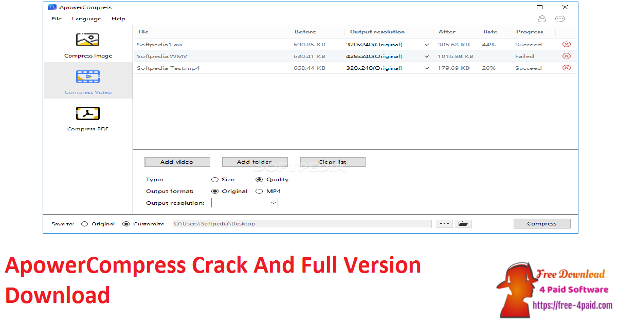 ApowerCompress Crack And Full Version Download
