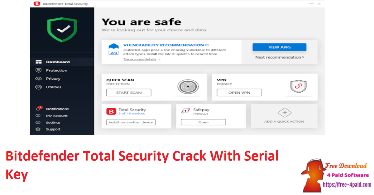 Bitdefender Total Security Crack With Serial Key