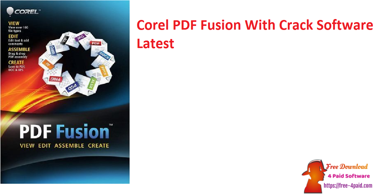 Corel PDF Fusion With Crack Software Latest
