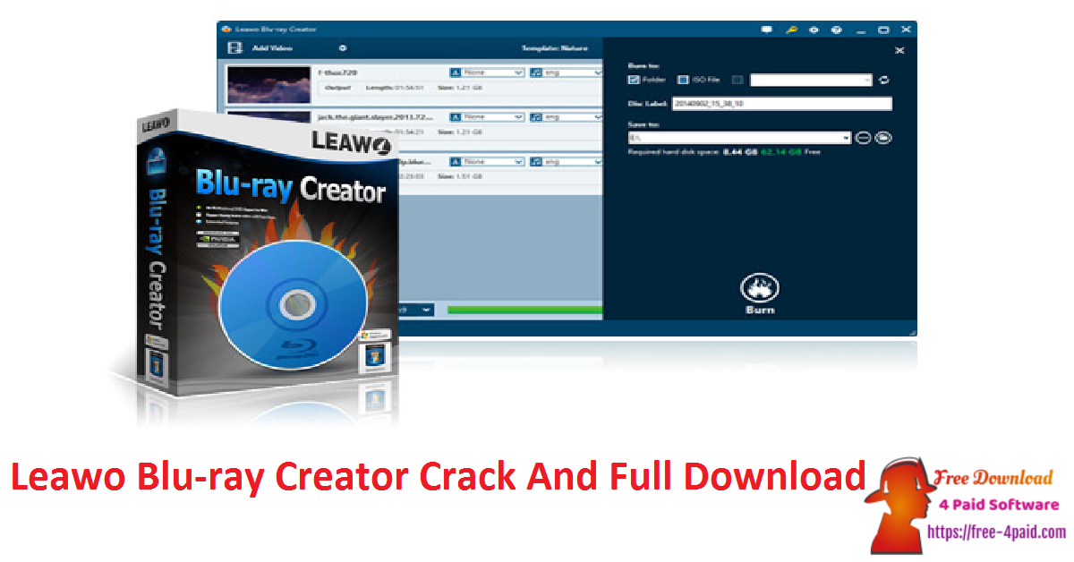 Leawo Blu-ray Creator Crack And Full Download