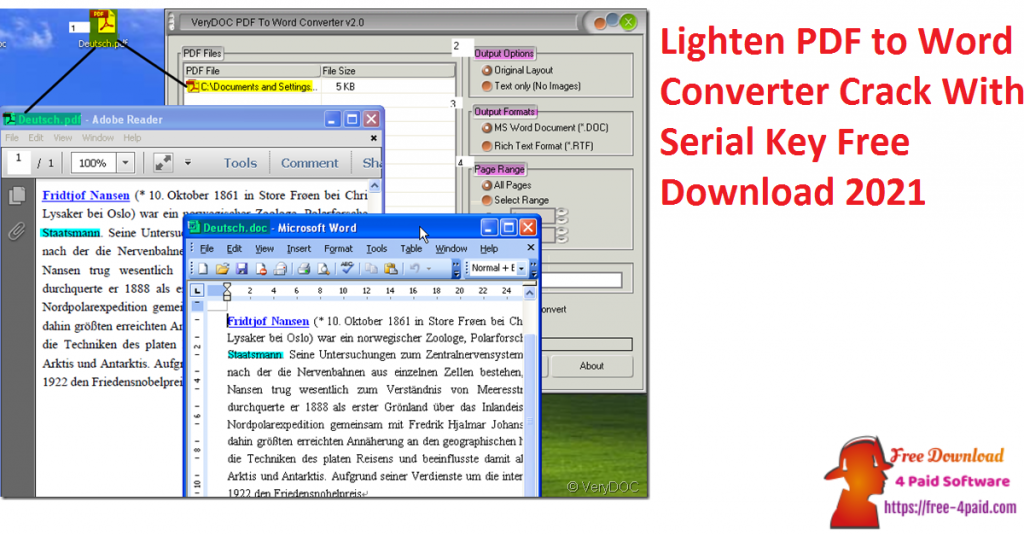 Lighten PDF to Word Converter Crack With Serial Key Free Download 2021