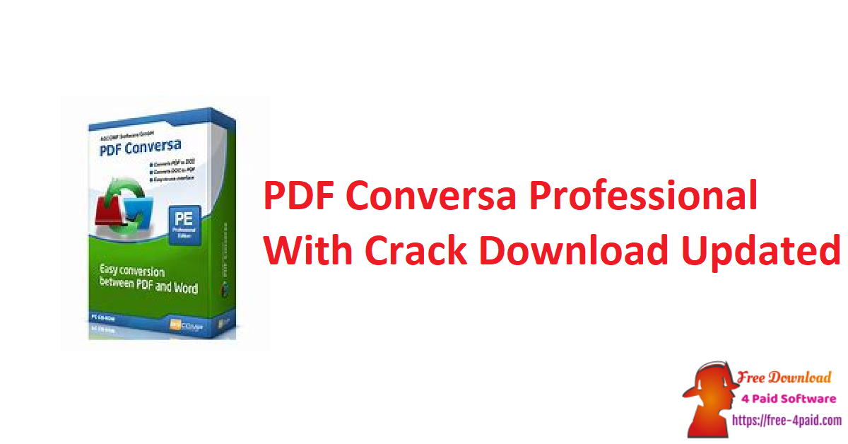 PDF Conversa Professional With Crack Download Updated