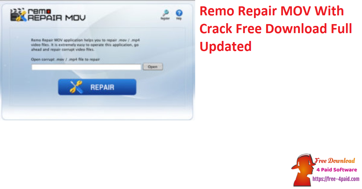 remo repair mov says invalid file type