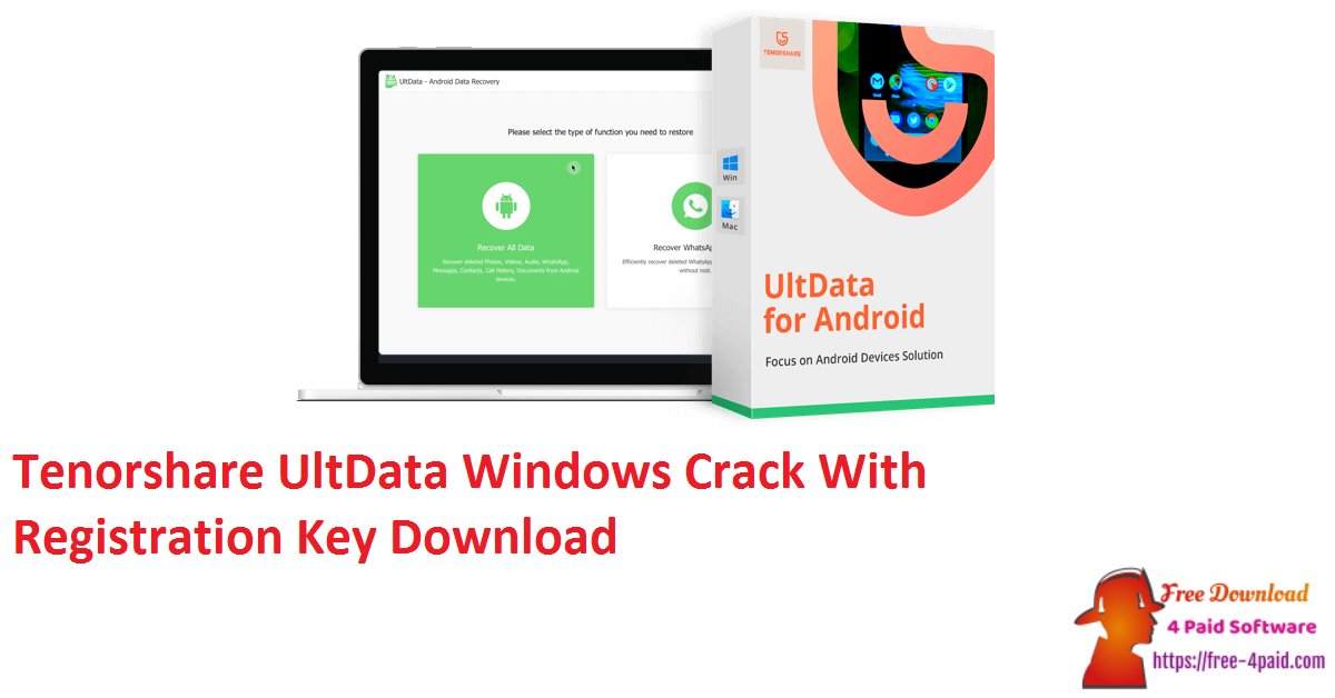 Tenorshare UltData Windows Crack With Registration Key Download