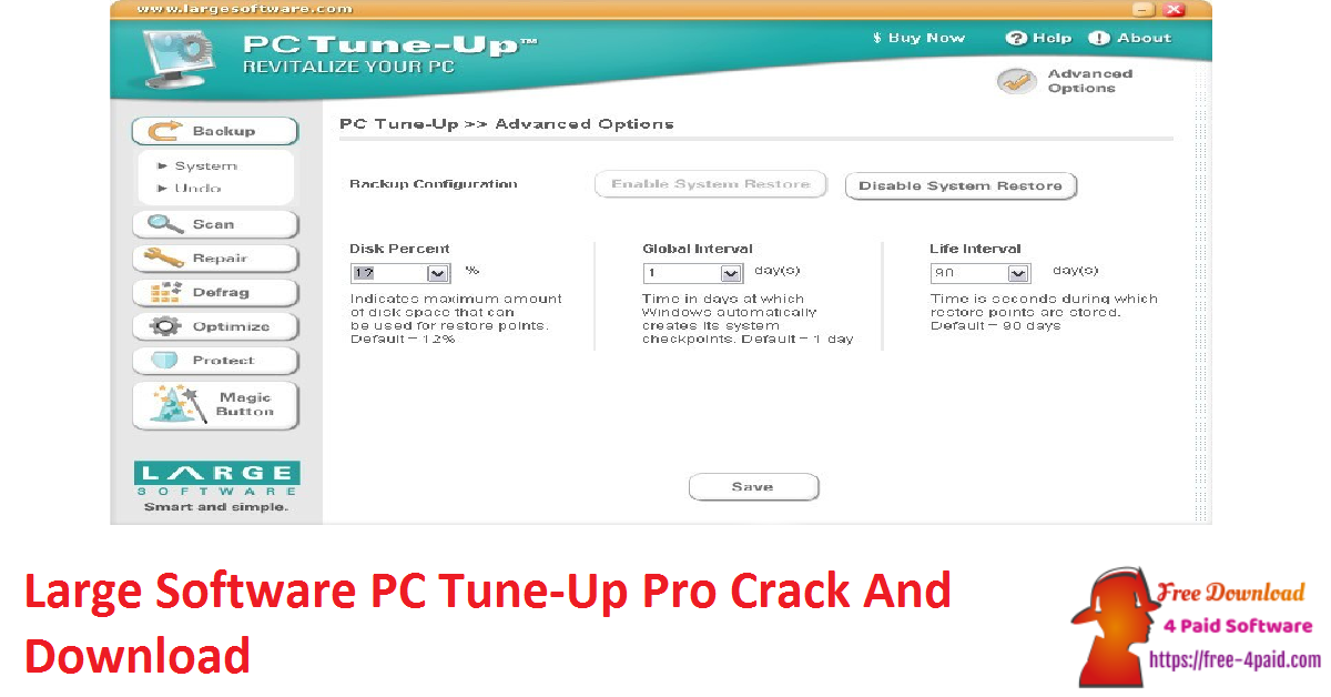 Large Software PC Tune-Up Pro Crack And Download