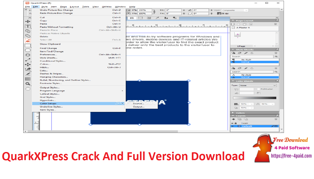 QuarkXPress Crack And Full Version Download