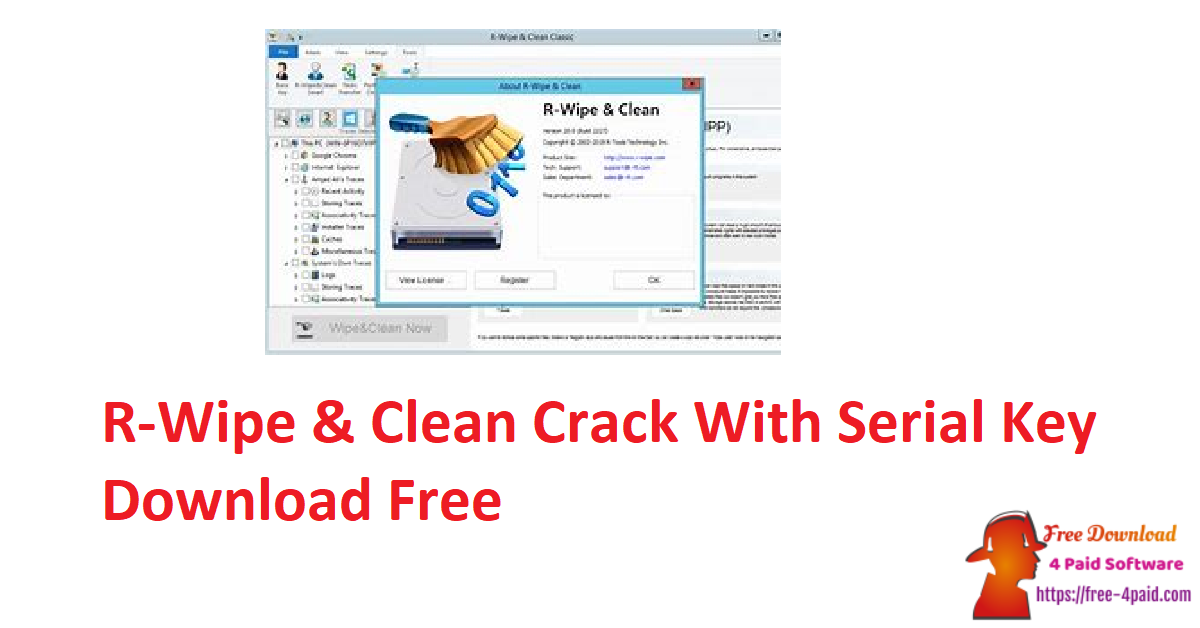 R-Wipe & Clean Crack With Serial Key Download Free