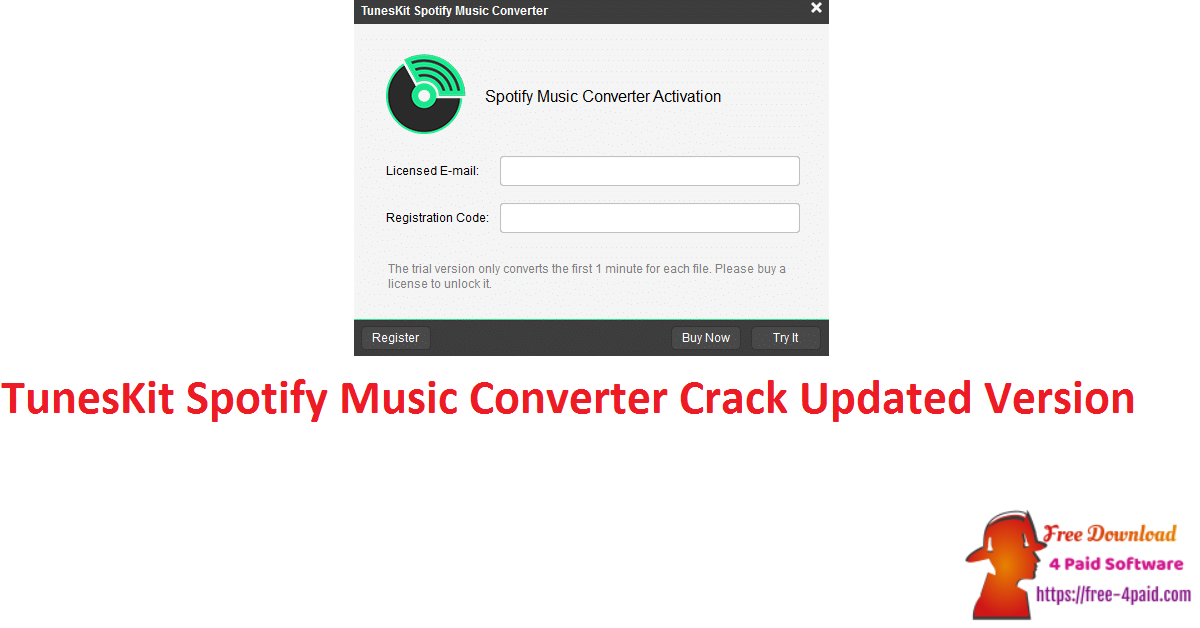 TunesKit Spotify Music Converter Crack Updated Version
