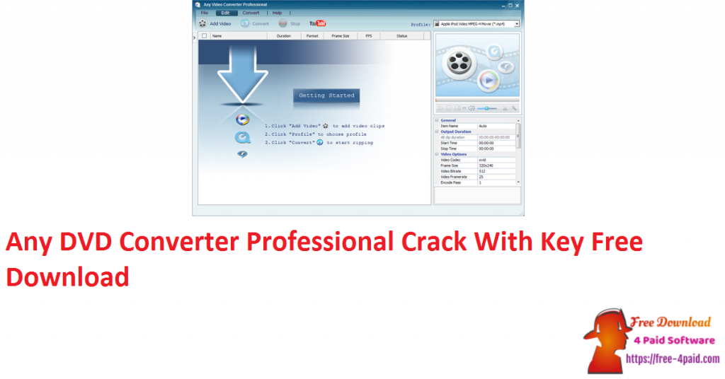 any video converter professional keygen