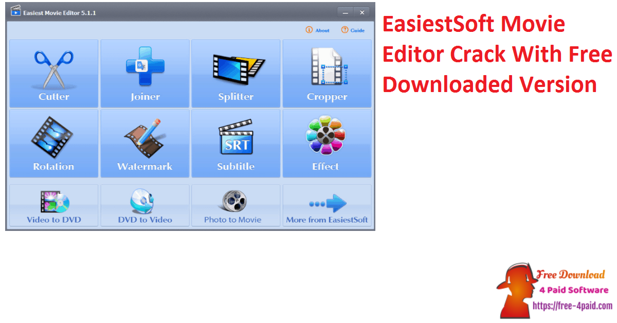 EasiestSoft Movie Editor Crack With Free Downloaded Version