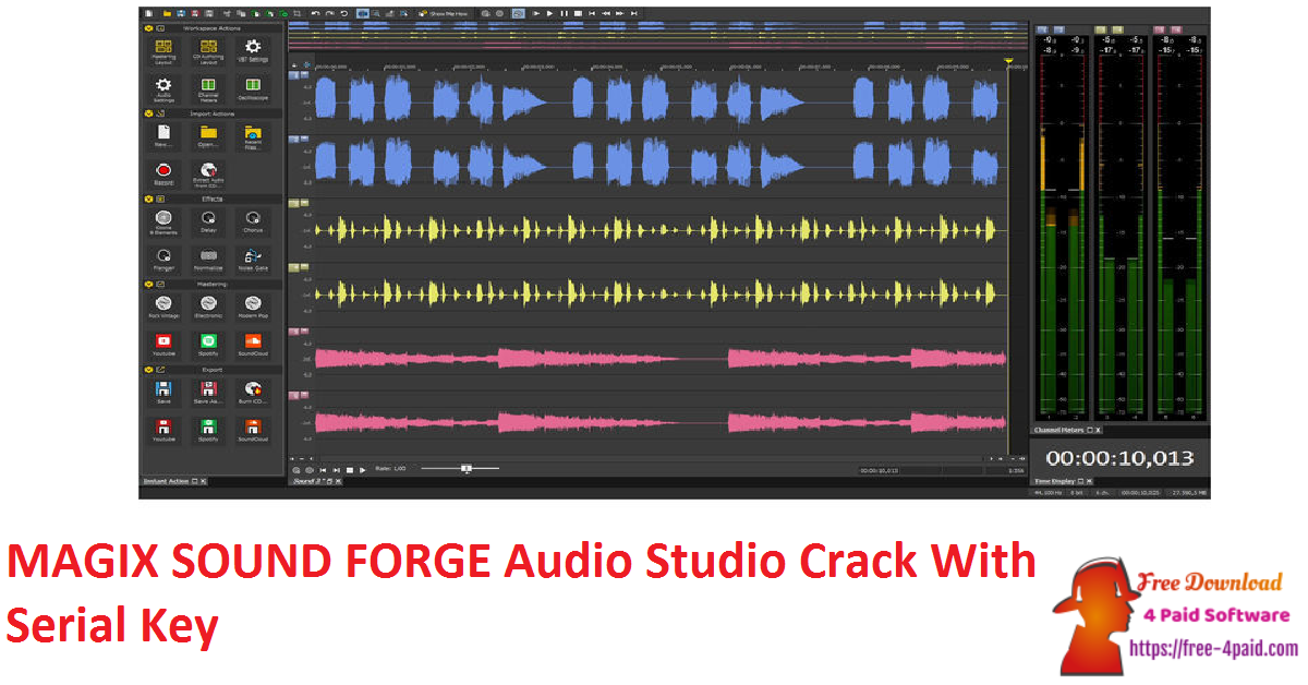 MAGIX SOUND FORGE Audio Studio Crack With Serial Key