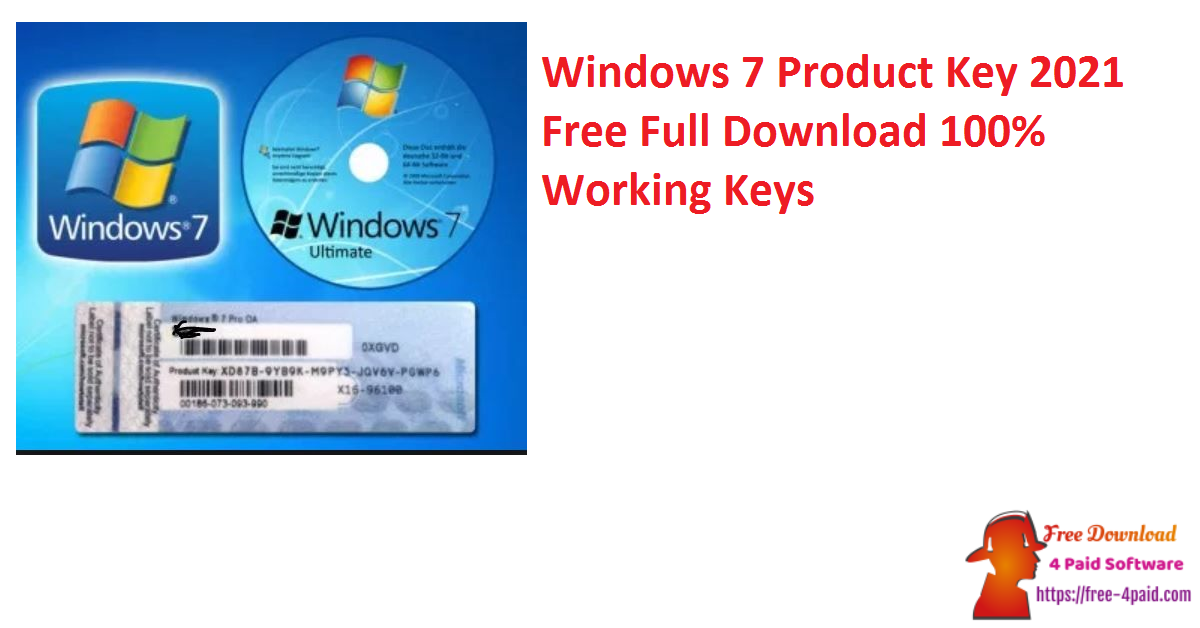 windows seven product key ultimate