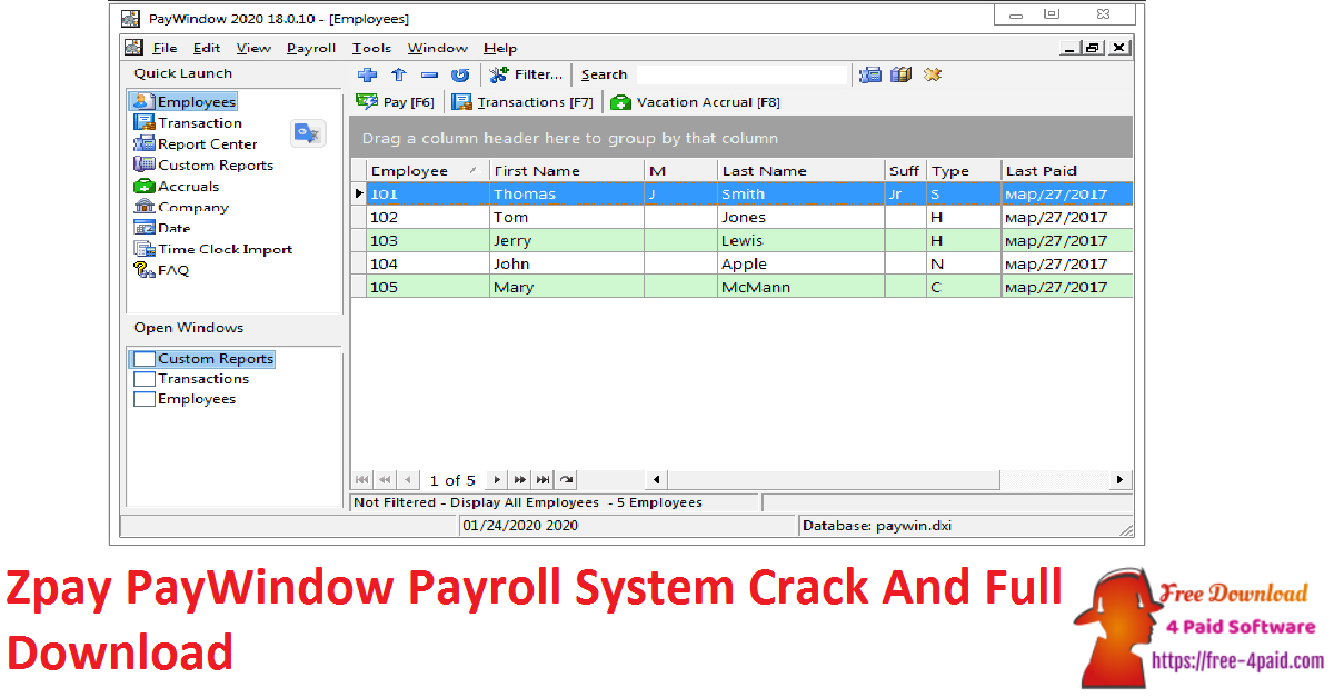 Zpay PayWindow Payroll System Crack And Full Download