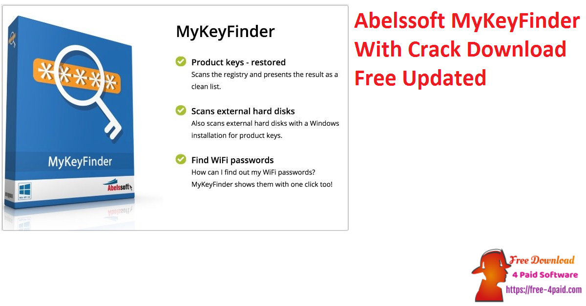 Abelssoft MyKeyFinder With Crack Download Free Updated