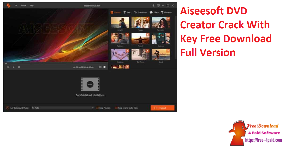 Aiseesoft DVD Creator Crack With Key Free Download Full Version