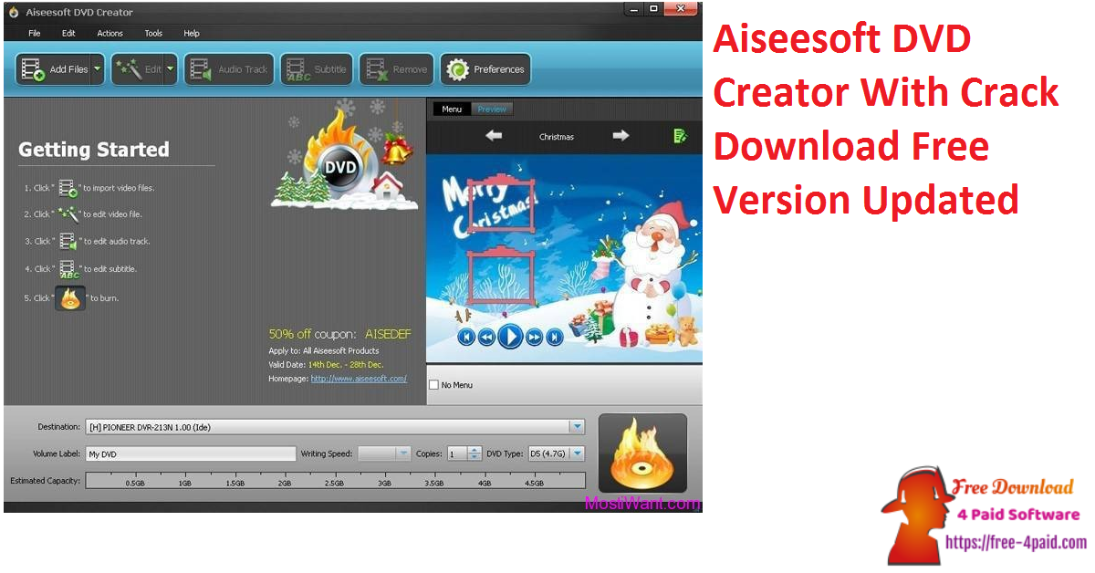 Aiseesoft DVD Creator With Crack Download Free Version Updated
