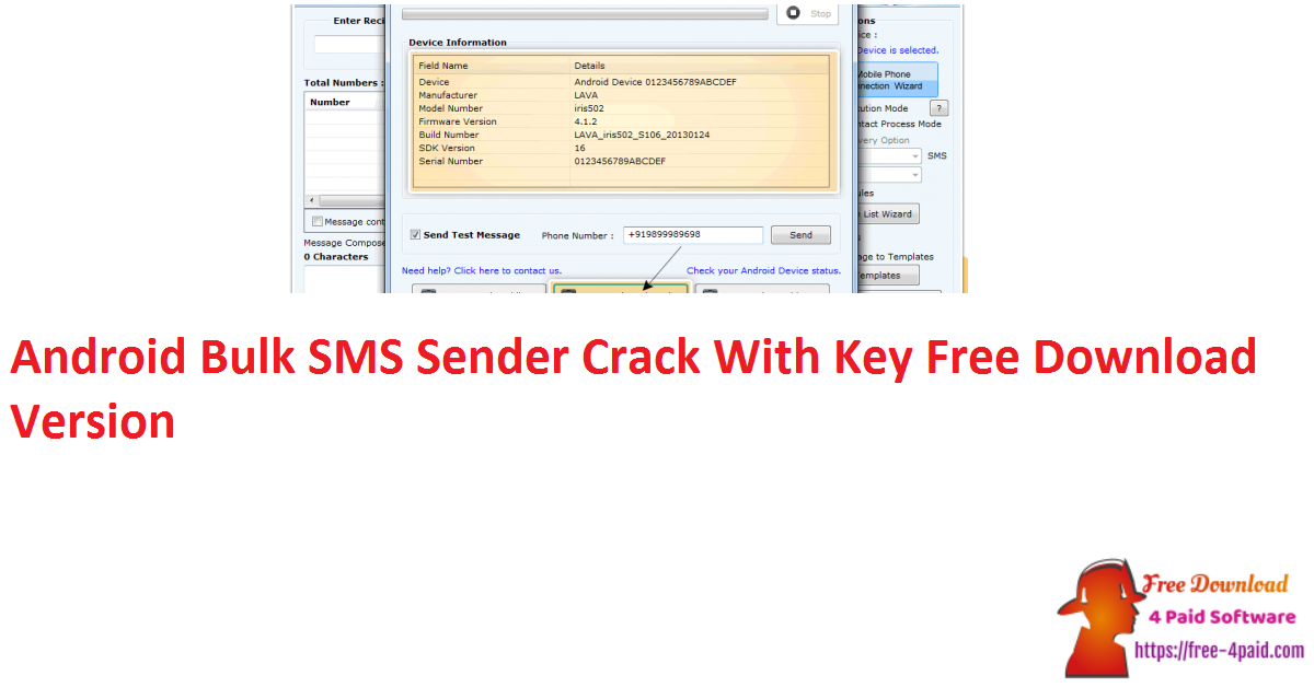 activation key for multiple phone bulk sms sender
