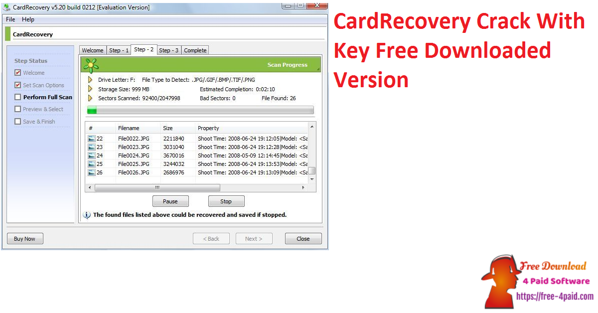 cardrecovery 6.10 registration key