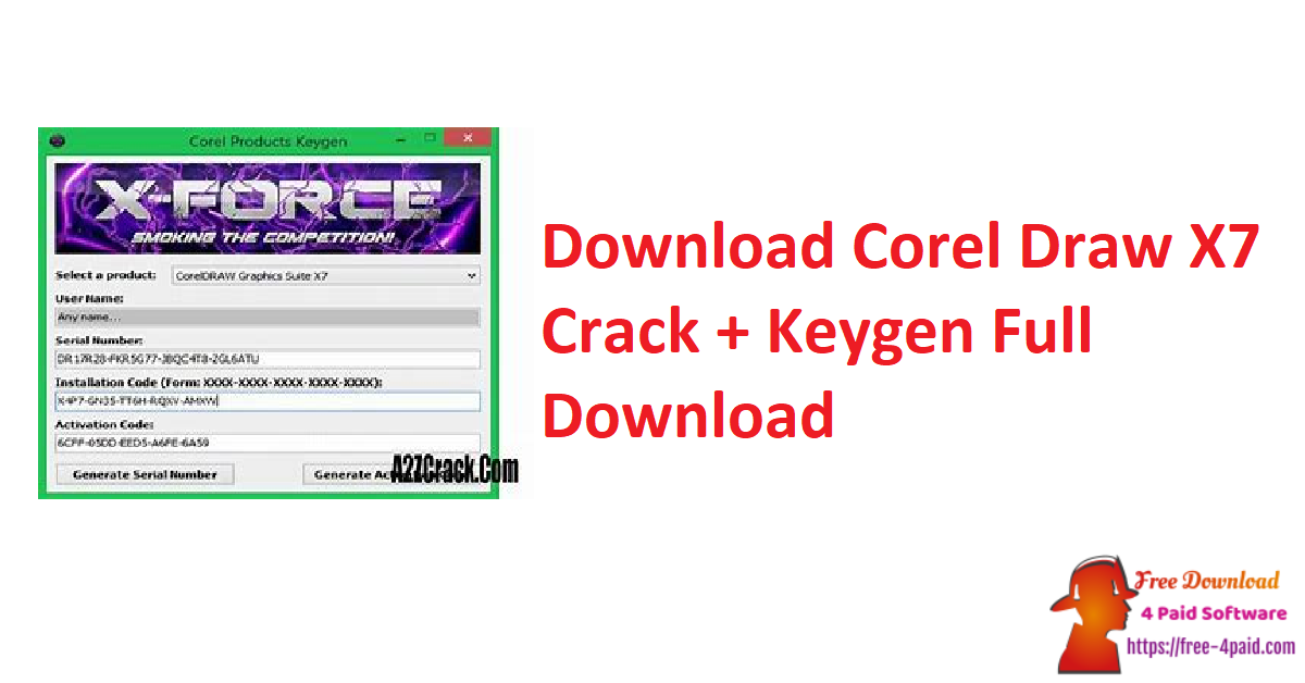 Download Corel Draw X7 Crack + Keygen Full Download